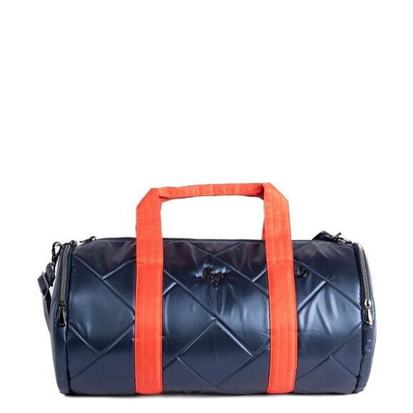 Lug Handbags - LUG Rowboat Duffel Bag / Gym Bag / Overnight Bag - Metallic Indigo & Pap…